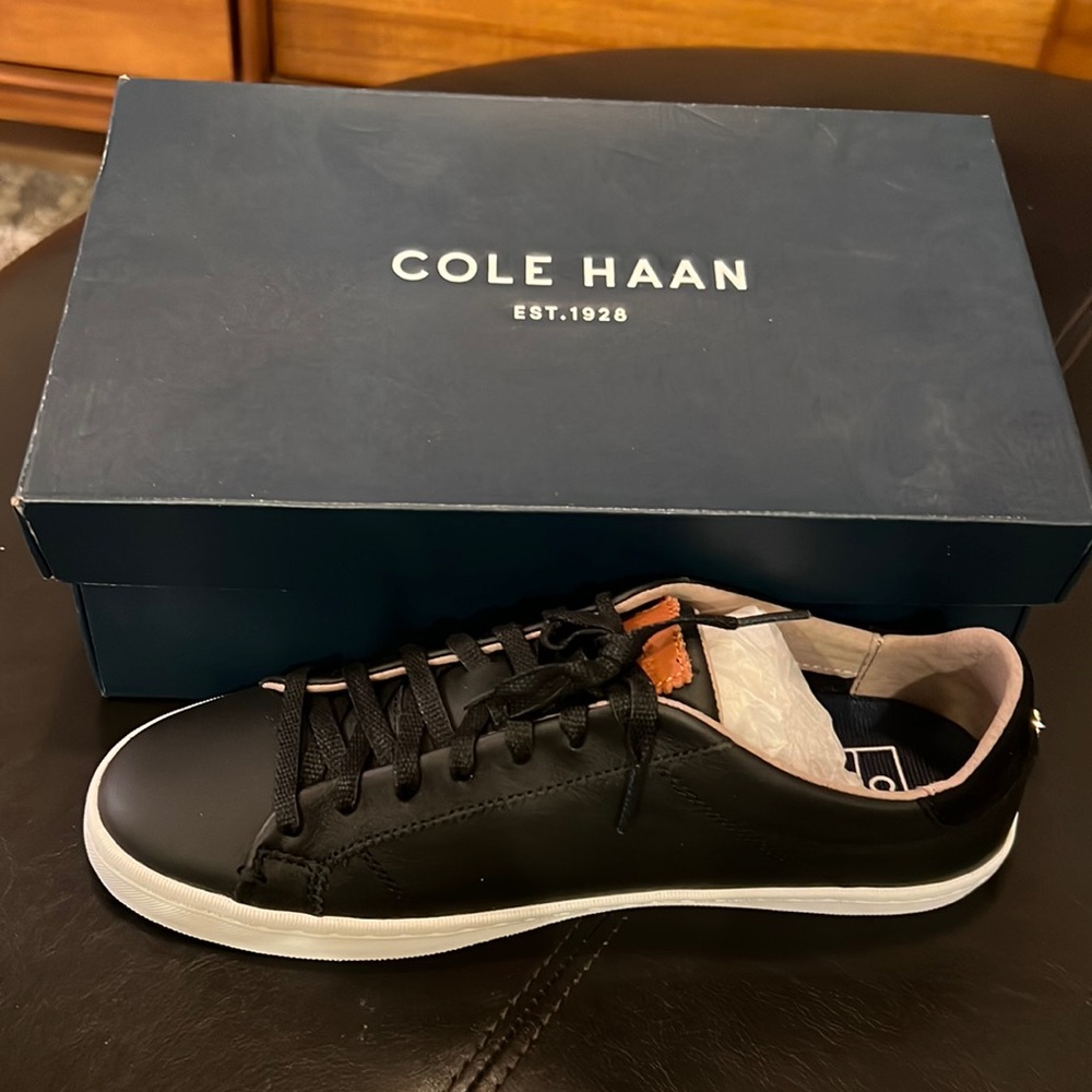 Cole Haan amargo Lace Up Sneaker, Size 8, Black